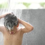 A Boys Taking a Shower